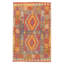 Tapis rouge en laine 3 pi 5 po x 5 pi One-of-a-Kind Voyle