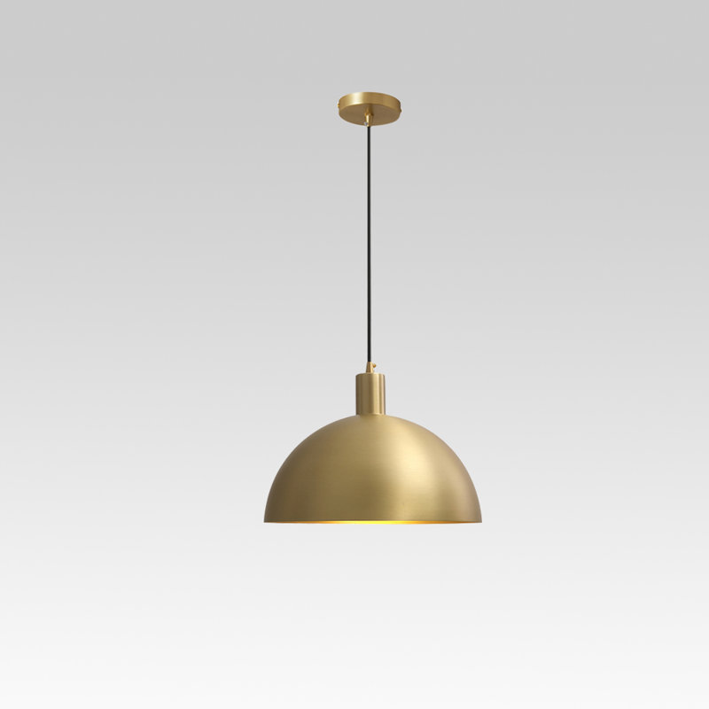Steinmar 1-Light Industrial Dome Pendant Light