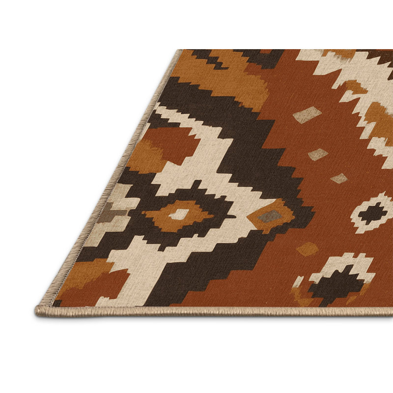 Adobe Maze Rug, Rectangle 5' x 8'