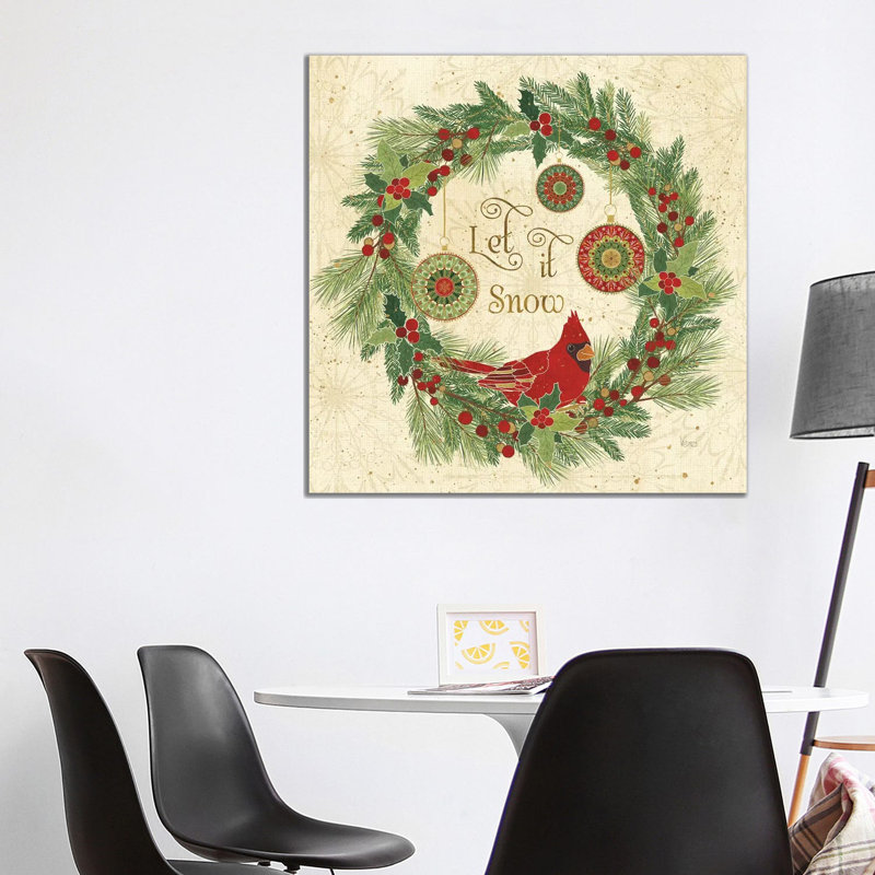 Winter Feathers VII by Veronique Charron - Wrapped Canvas Print, 93.98cm H x 93.98cm W x 1.91cm D