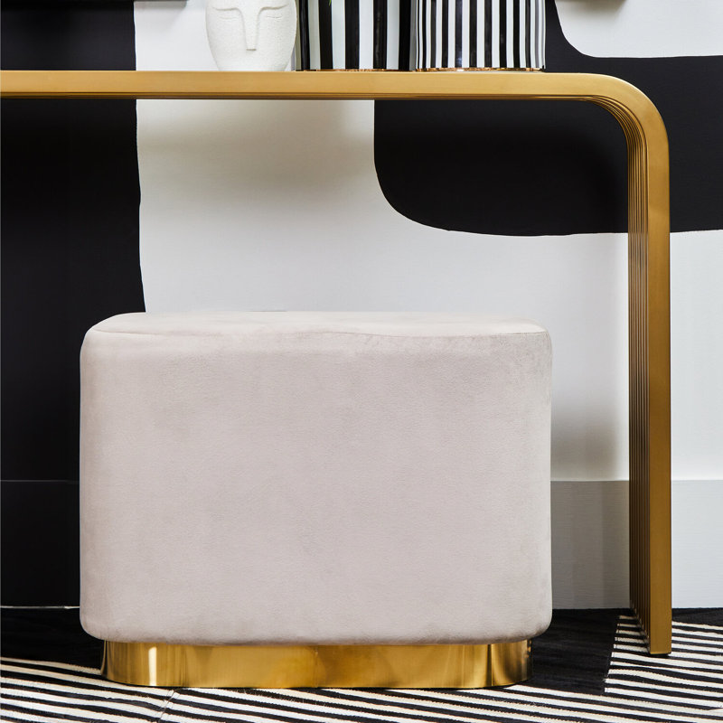 60cm Wide Velvet Pouffe Ottoman