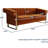 Kevionna 83.86'' Velvet Sofa-2057363141