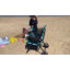 Chariot de plage pliable Shalica - 2in1 tours de chariot de plage en chaise de plage - 8 po-1065534991