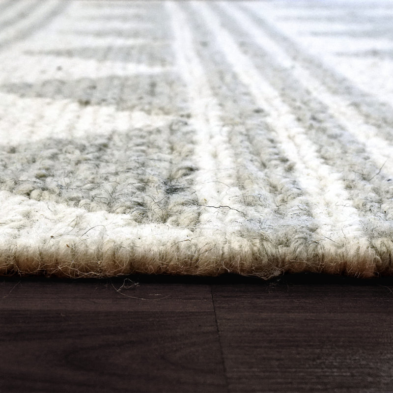 Performance Wool Geometric Indoor Rug, Rectangle 8' x 11'