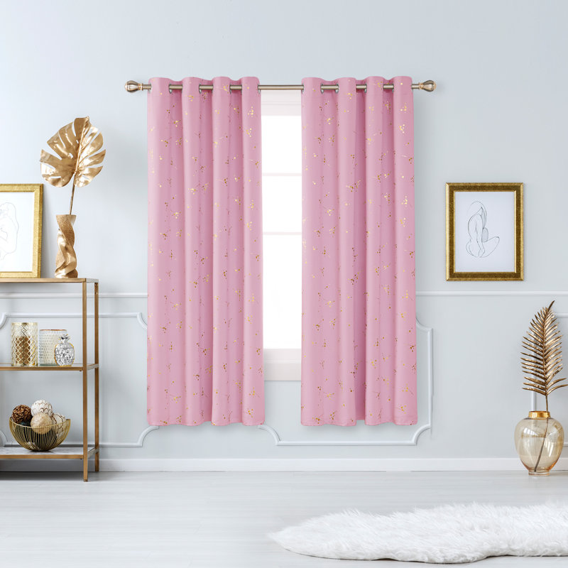 Bertie Room Darkening Thermal Curtains, Width 168 x Drop 183 cm, Light Grey