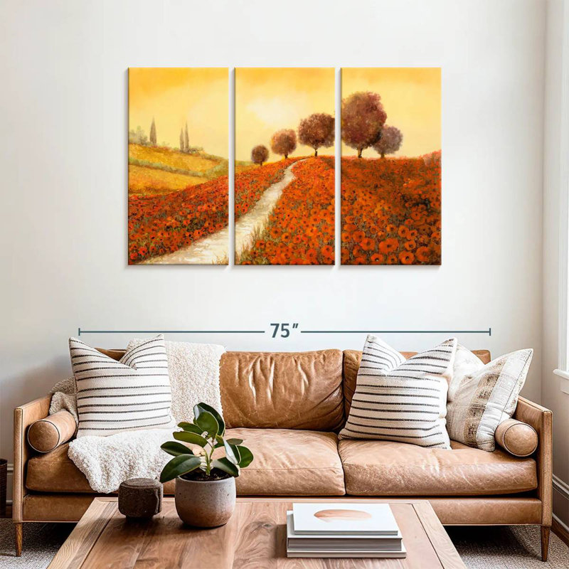 Alvord La Collina Dei Papaveri, 36" H x 57" W