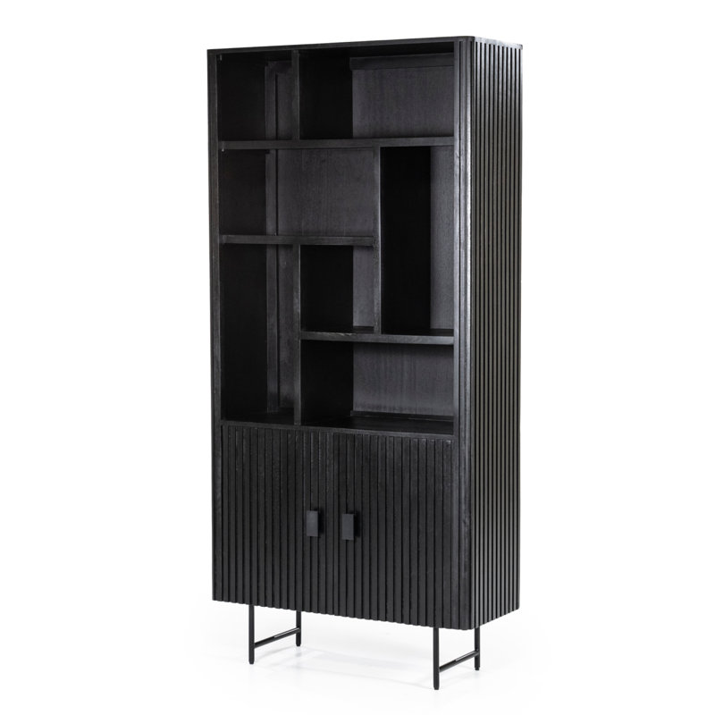Remi Bookcase Storage Bookcase, Black