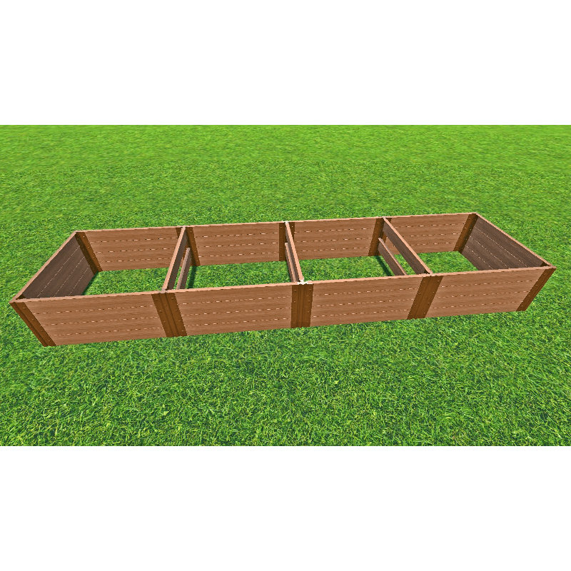 Lit de jardin surélevé en bois 4 pi x 16 pi