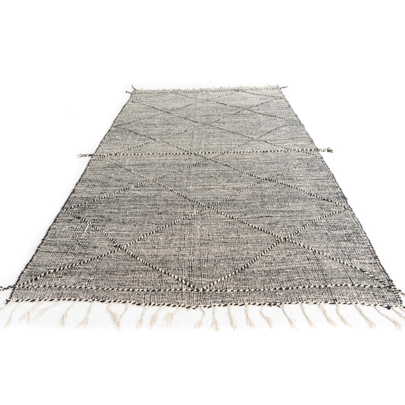 Tapis noir et blanc Odea