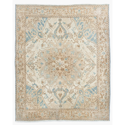 One-of-a-Kind Rectangle 3'7" x 4'5" Hand Knotted Area Rug