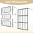 46" X 72" Fixed Frameless Shower Screen with 1/2" Clear Tempered Glass-97413667