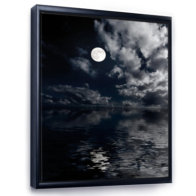 " Full Moon In Cloudy Night Sky IV "