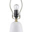 Ceramic Table Lamp With Fluted Fabric Shade