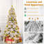 Arbre de Noël articulé artificiel 2 pi 6 pi The Holiday Aisle® 2PCS avec 589 extrémités de branches floquées