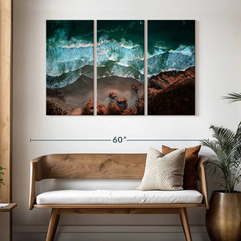 Gillard Coastal Ocean Waves, H 32 po x l 50 po