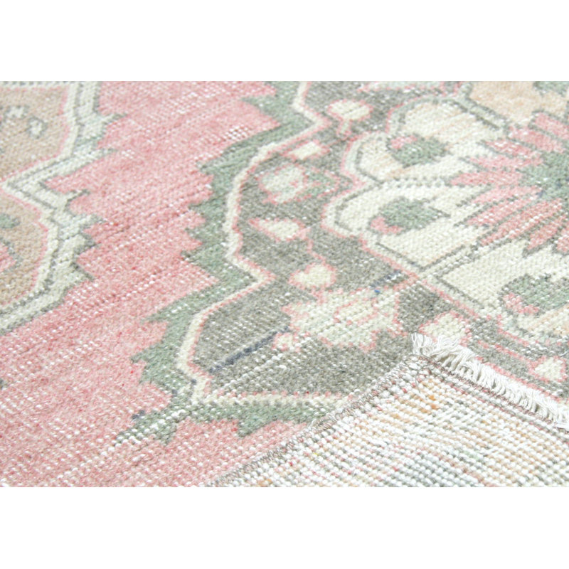 Gallery Size One-of-a-Kind 4'10" X 12'10" 1960s Runner Wool Area Rug in