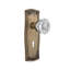Prairie Plate with Decorative Keyhole and Crystal Door Knob-1583342330-1583342320