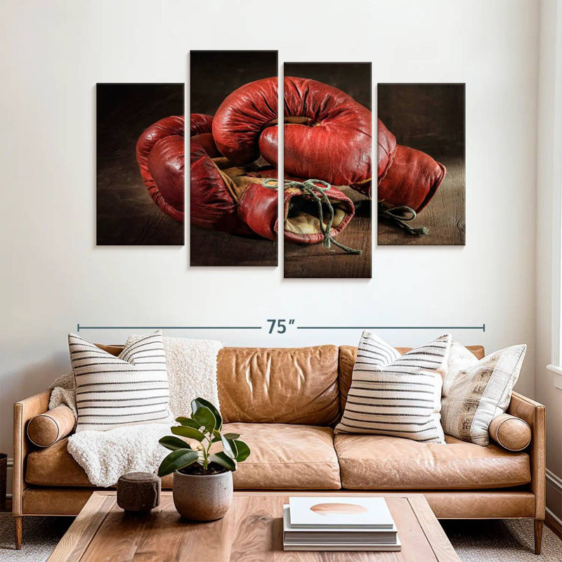 Red Leather Boxing Gloves