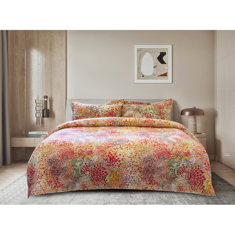 Polyester Standard Abstract Quilt, King Quilt + 2 Shams