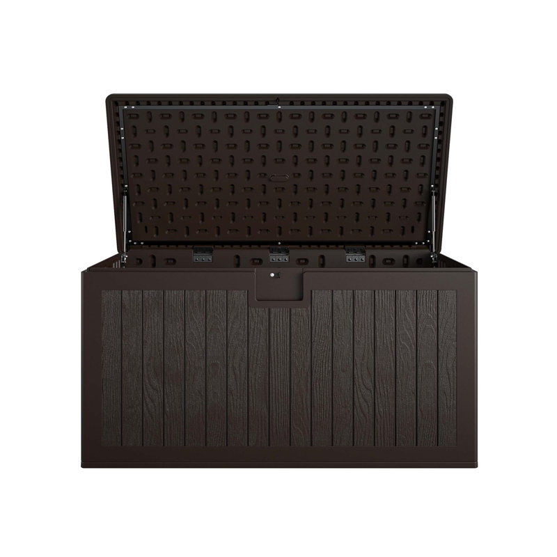 COSCO Large 150 Gallon Outdoor Storage Deck Box, Dark Brown