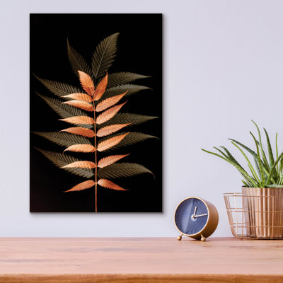 Art mural en verre Ebern Designs «Fall Leaves 6» par Ian Winistanley