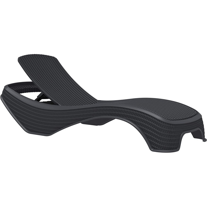 Ingifrith 200cm Long Reclining Single Chaise, Black