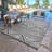 Savara Dakari Silver Gray Ivory Cream Moroccan Bohemian Indoor/ Outdoor Polypropylene Flatweave Area Rug-114323847