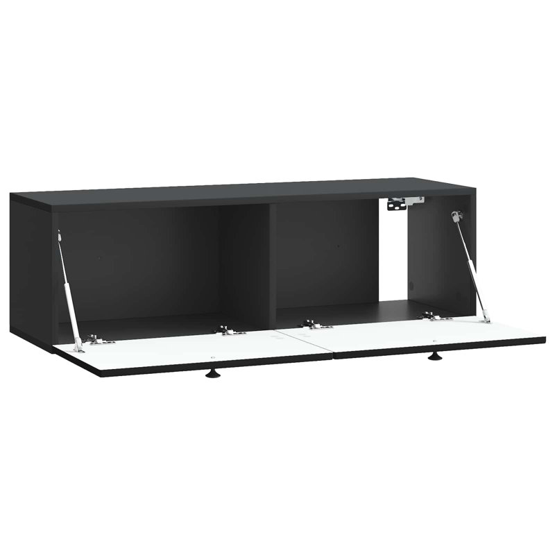Unfinished TV Stand, Black, 30cm H x 98cm L x 31cm W