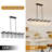 Mahailey 6 - Light Crystal Kitchen Island Linear Pendant