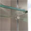 Armoire à pharmacie 15 po x 26 po avec miroir réglable et fixation murale en aluminium pour salle de bain