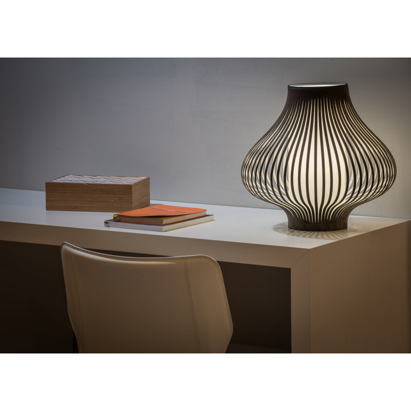 Blossom Table Lamp, Dark Gray, 28" H x 20" W x 20" D