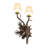 12" Wide 2 Light Left Wall Sconce
