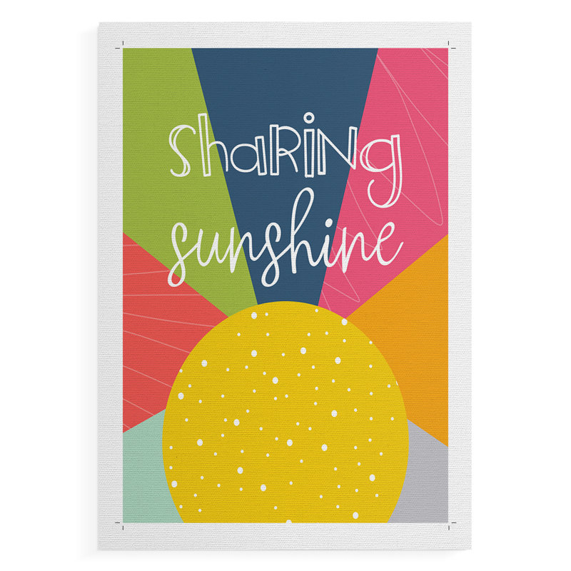 Sharing Sunshine -Canvas Print Only - NOT FRAMED