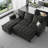 Shavera Velvet Modular Sectional L-Shaped Sleeper Sofa Bed With Storage Ottoman For Living Room Apartment-842494193