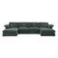 Canapé modulaire en chenille 6 pièces-1260166399