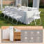 Ensemble de chaises pliantes en métal blanc pour patio (ensemble de 10)-108301937