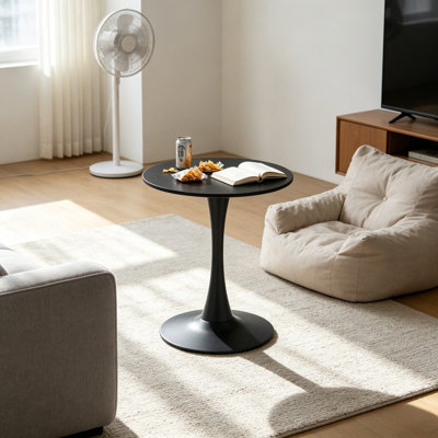 Table ronde ronde à piédestal Mid Century