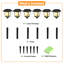 Eco-haUs EveningGrove Solar Pathway Garden Outdoor Lights, 6PK