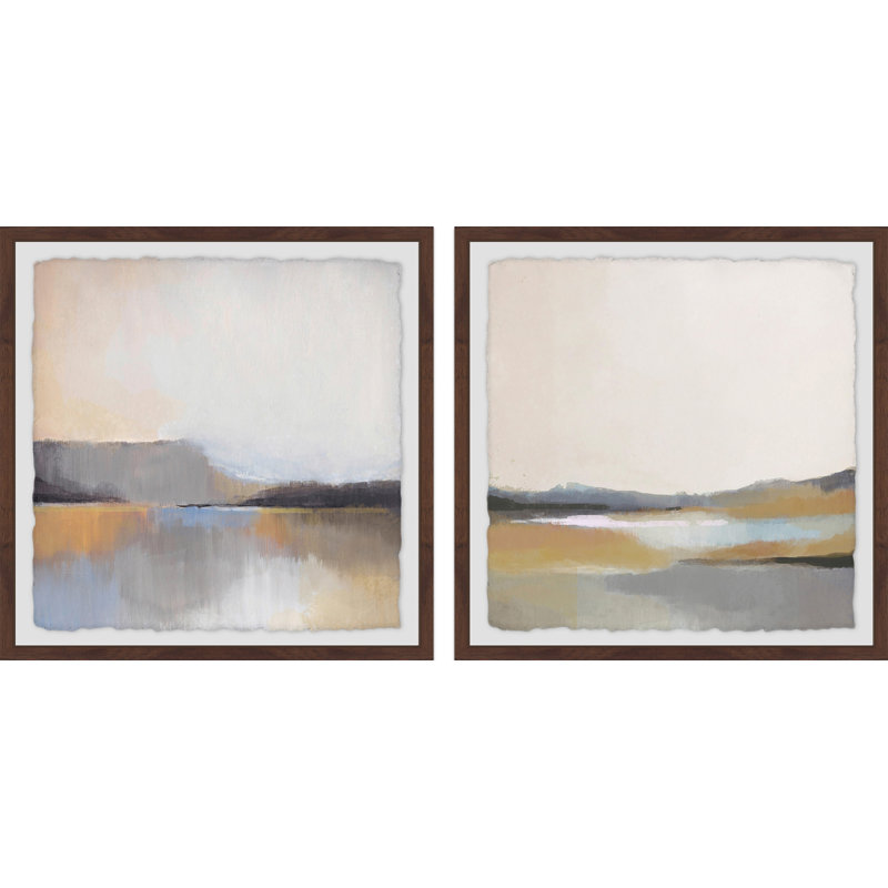 Dunes par Marmont Hill - ensemble de reproductions sur papier encadré, H 12 po x l 12 po x P 1,5 po