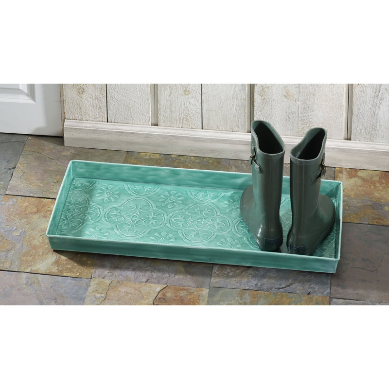 Tapis-décrottoir d'intérieur Medallion, Turquoise