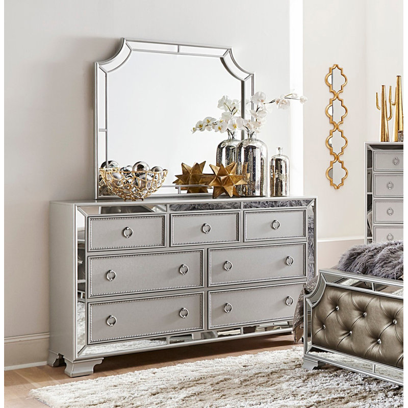 Mobilier de chambre à coucher moderne 7 pièces