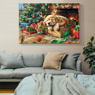 Arbre de Noël, art mural sur toile