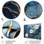 «Gold and Blue Marble Mosaic Agate III», reproduction d'art murale abstraite en métal-965406508