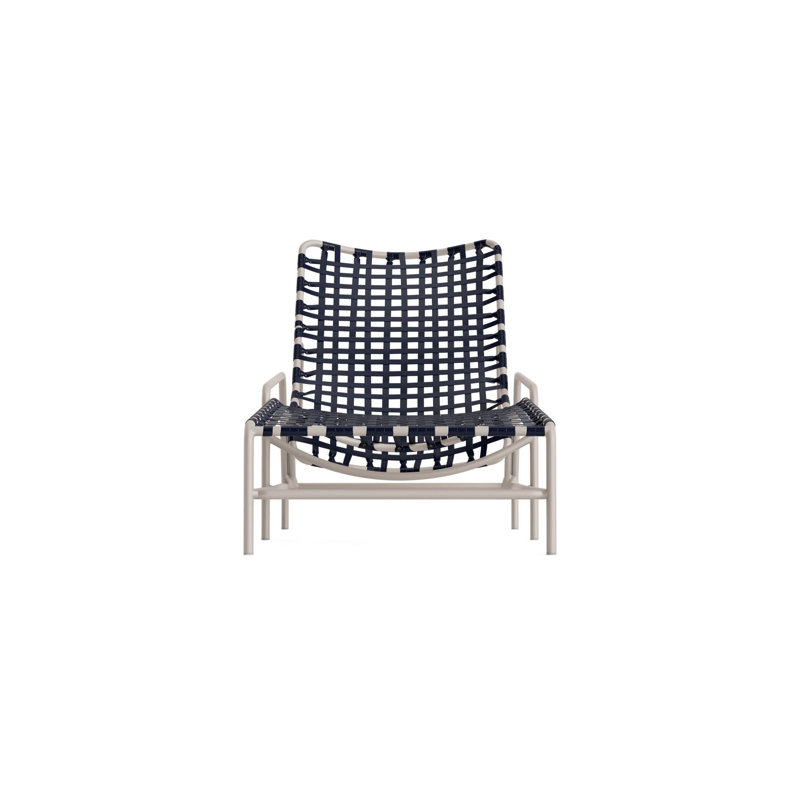 Kantan Outdoor Chaise Lounge, Marine/Dove Smooth