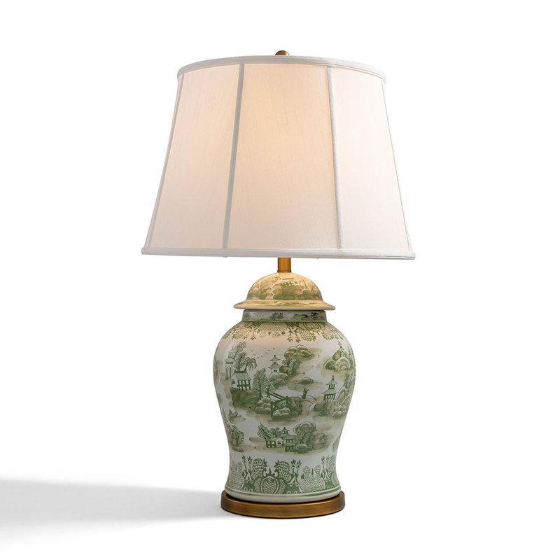 Green Willow Accent Lamp, 150, 3-Way, 33" H x 20" W x 20" D