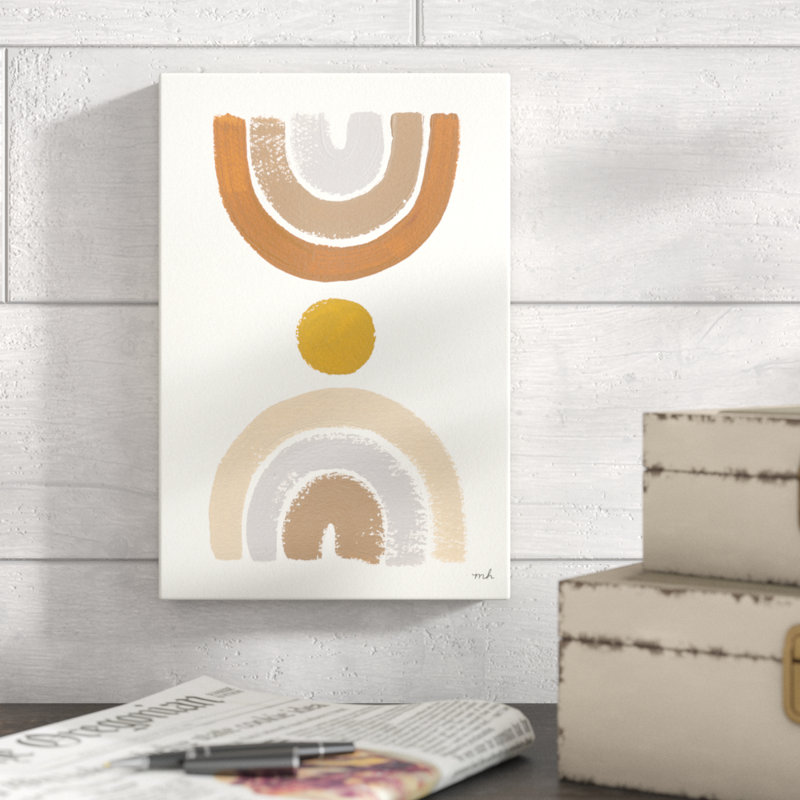 Desert Rainbows I by Moira Hershey - Wrapped Canvas Painting, 30cm H x 20cm W