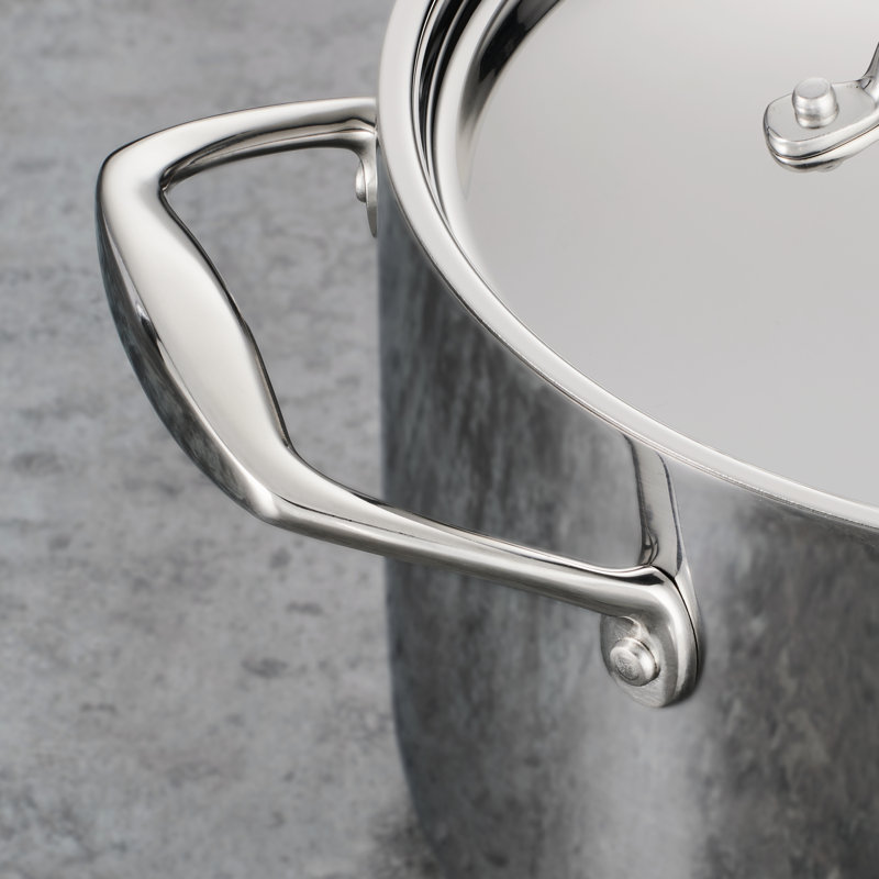 10-Piece Stainless Steel Tri-Ply Clad Cookware Set