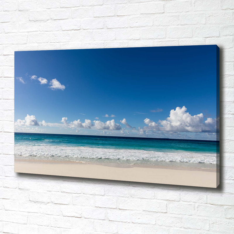 Seychelles Beach - Wrapped Canvas Print