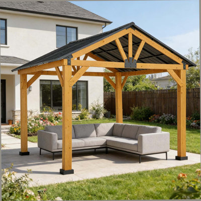 Outdoor Gazebo,Patio Hardtop Gazebo,Backyard Shelter
