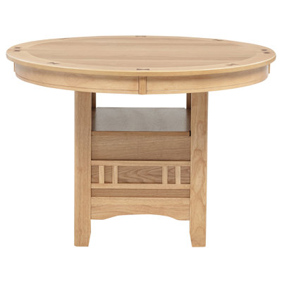 Light Oak Oval 60-inch Wood Extension Leaf Dining Table